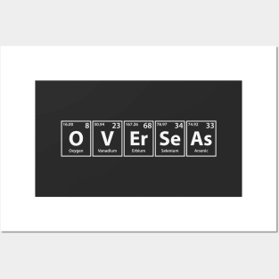 Overseas (O-V-Er-Se-As) Periodic Elements Spelling Posters and Art